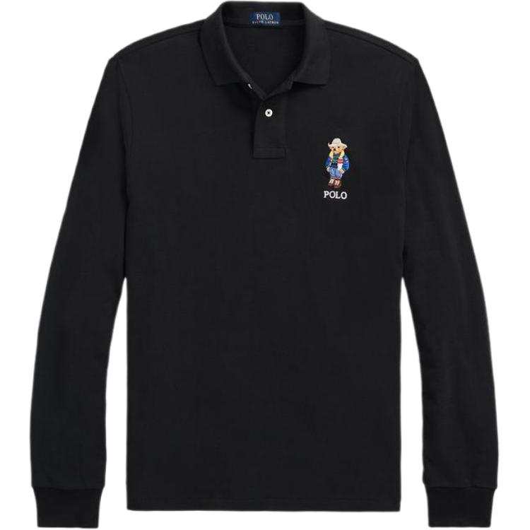Polo Ralph Lauren Polo Bear FW22 Polo Shirt Custom Slim Fit Men's Black