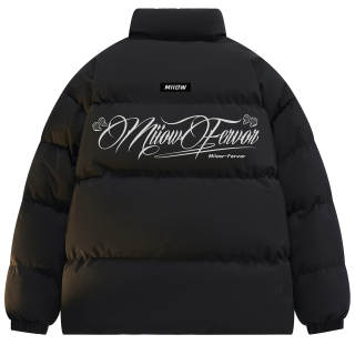 MIIOW Puffer Jackets Unisex Stand Collar Thickened Padded Puffer Jacket