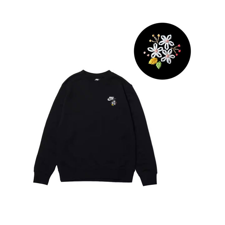 Nike Nike Sweatshirts Men's Black Crew Neck Moderate Regular