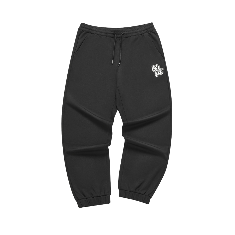 FILA FUSION Casual Pants Men's Black Moderate Cuffed Pants