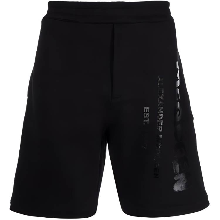 Alexander McQueen Alexander McQueen Graffiti Logo Printed Shorts