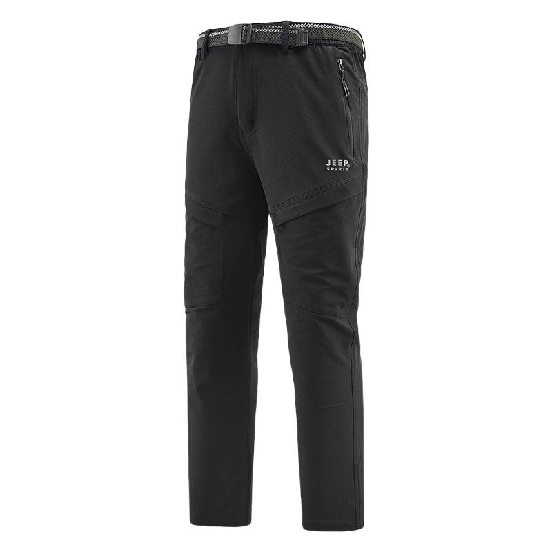JEEP SPIRIT Casual Pants Men's Thickened Straight Fit Pants
