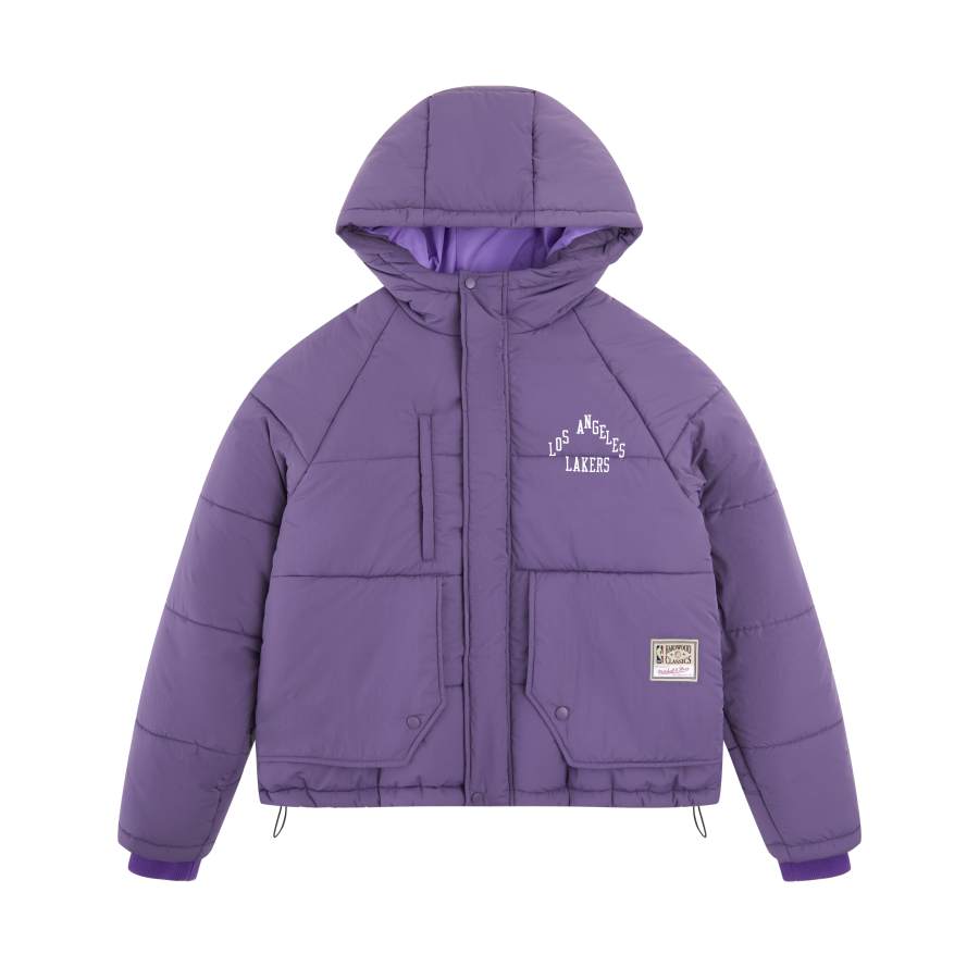 Mitchell Ness Mitchell Ness Puffer Jacket Unisex Purple