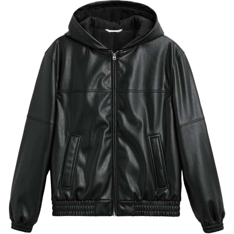 ZARA ZARA FW24 Leather Jacket Men's Black