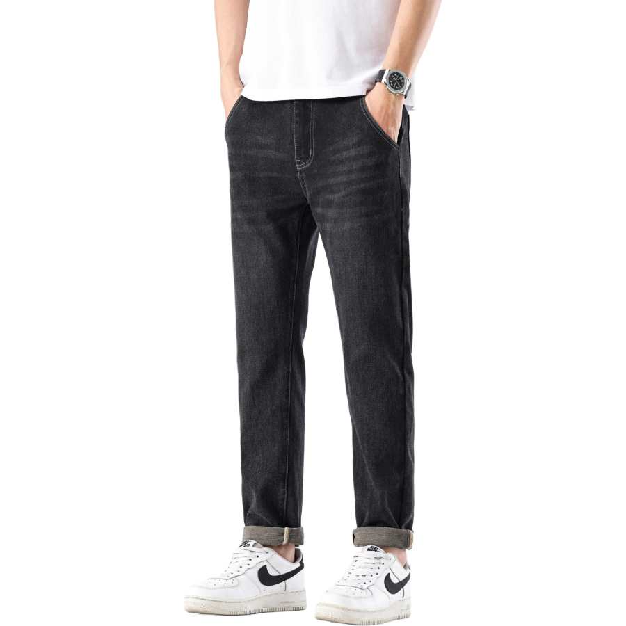Tonlion Jeans Unisex Moderate Straight Fit Pants