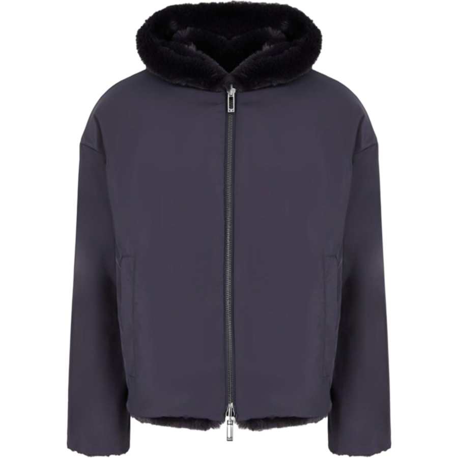 EMPORIO ARMANI EA FW24 Jackets & Coats Men's Dark Blue