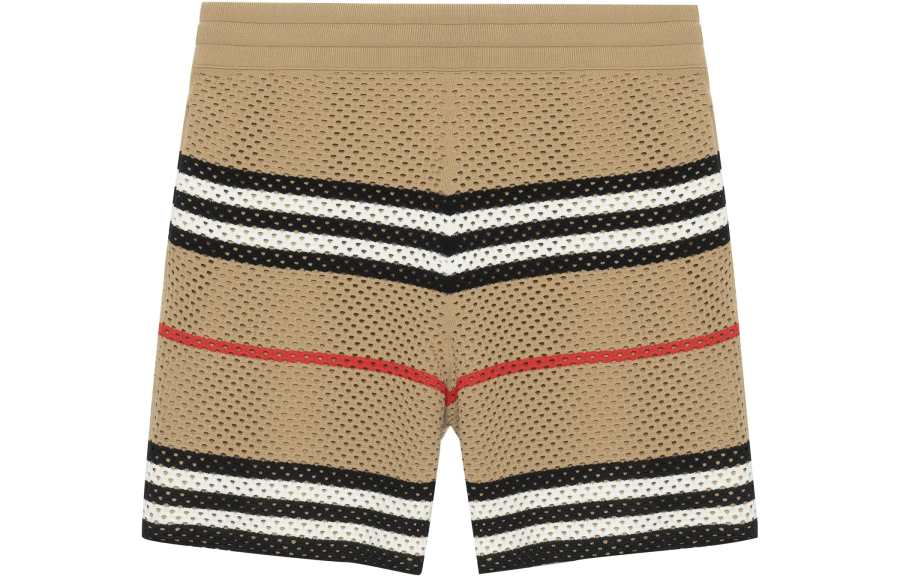 Burberry Icon Stripe Pointelle Knit Shorts