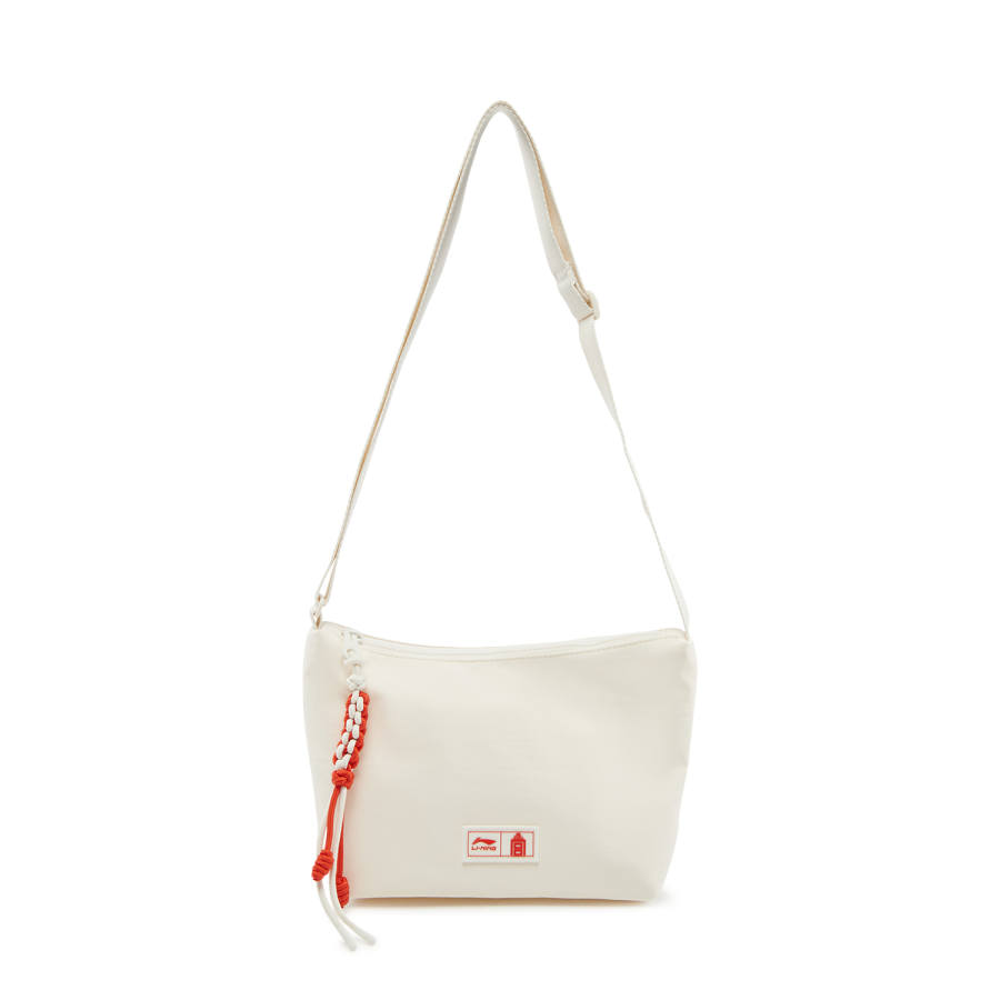 Li-Ning Li Ning ×The Palace Museum, Collaboration Polyamide Shoulder Bag, Crossbody Bag Regular Unisex Ivory