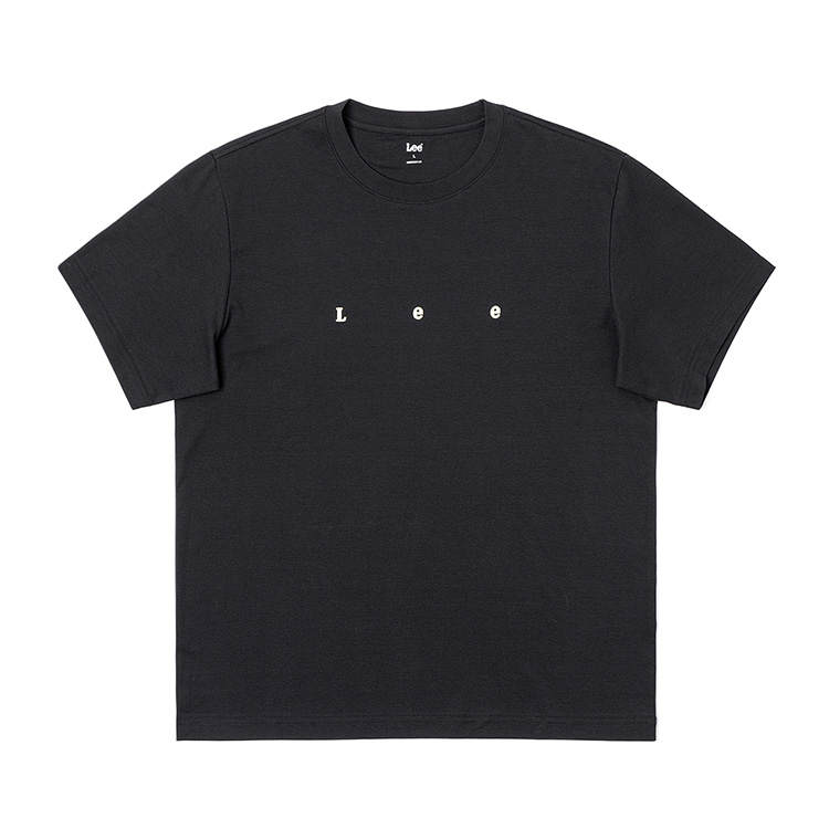 Lee Lee T Shirts Men's Black Crew Neck Thin
