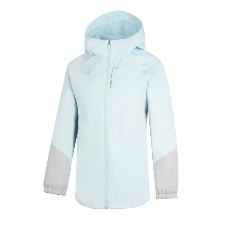 Li-Ning Li Ning Fitness Collection Running Collection Trench Coat Unisex Light Sky Blue/Calm Gray