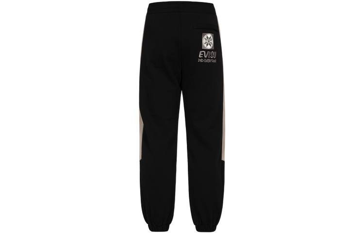 EVISU EVISU Casual Pants Men's Black Moderate Sweatpants