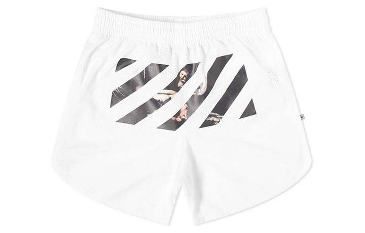 OFF-WHITE OFF WHITE Caravaggio Arrows Mesh Shorts