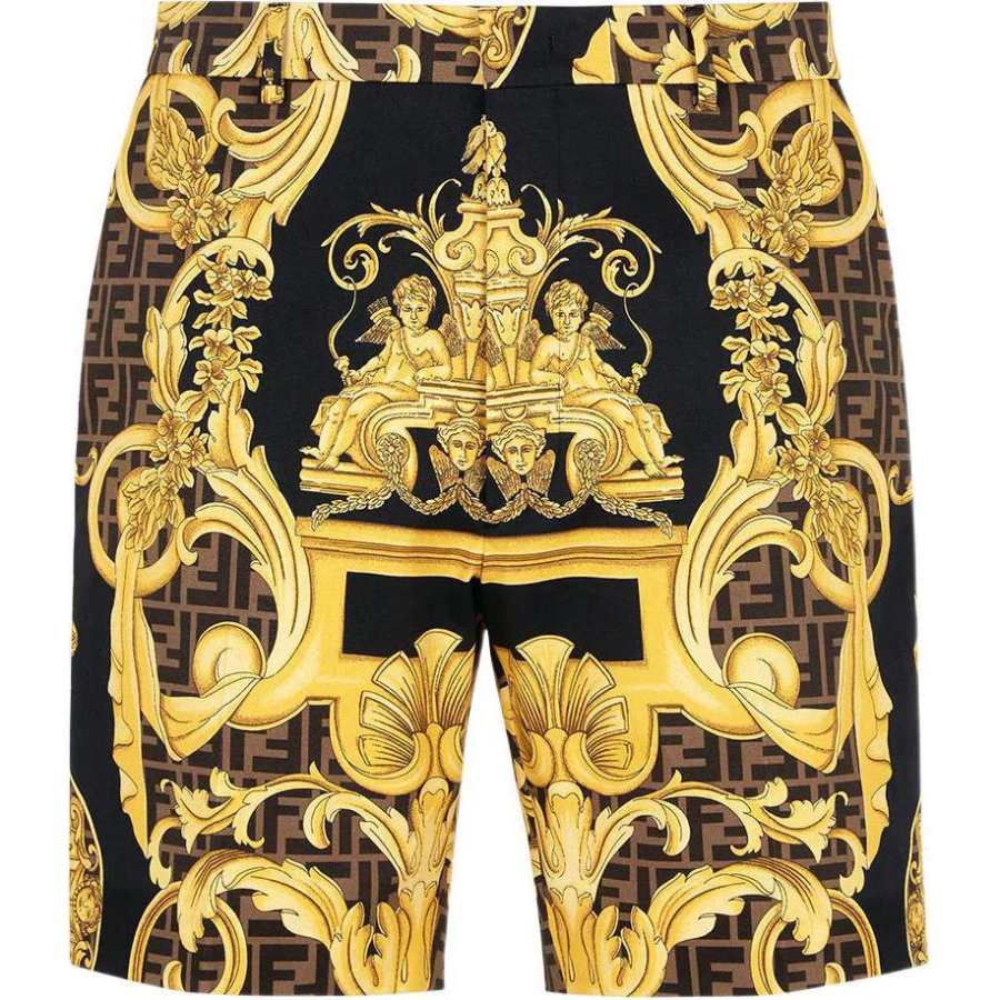 FENDI SS22 Casual Shorts Men's Multicolor