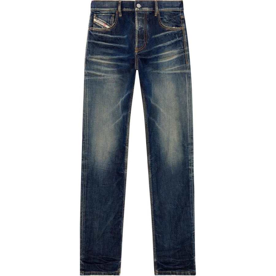DIESEL Jeans Men's Blue Moderate Straight Fit Pants
