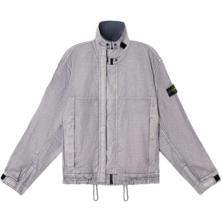 STONE ISLAND Stone Island plated-ovd linen jacket