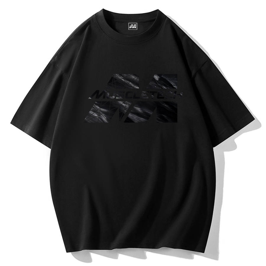 MUSCLETECH T Shirts Unisex Crew Neck Moderate Straight Fit