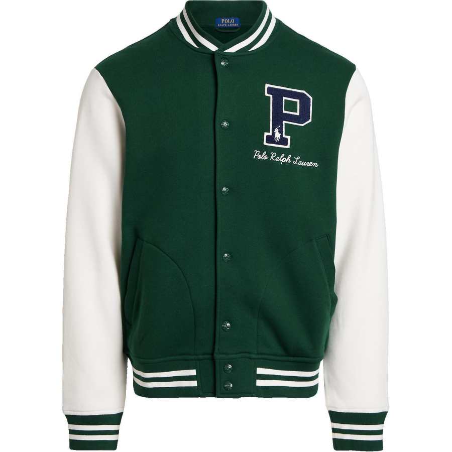 Polo Ralph Lauren Baseball Jacket Men's Green Multicolor