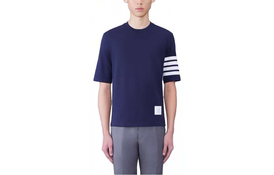 THOM BROWNE THOM BROWNE 4 Bar Stripe 2003 print T shirt