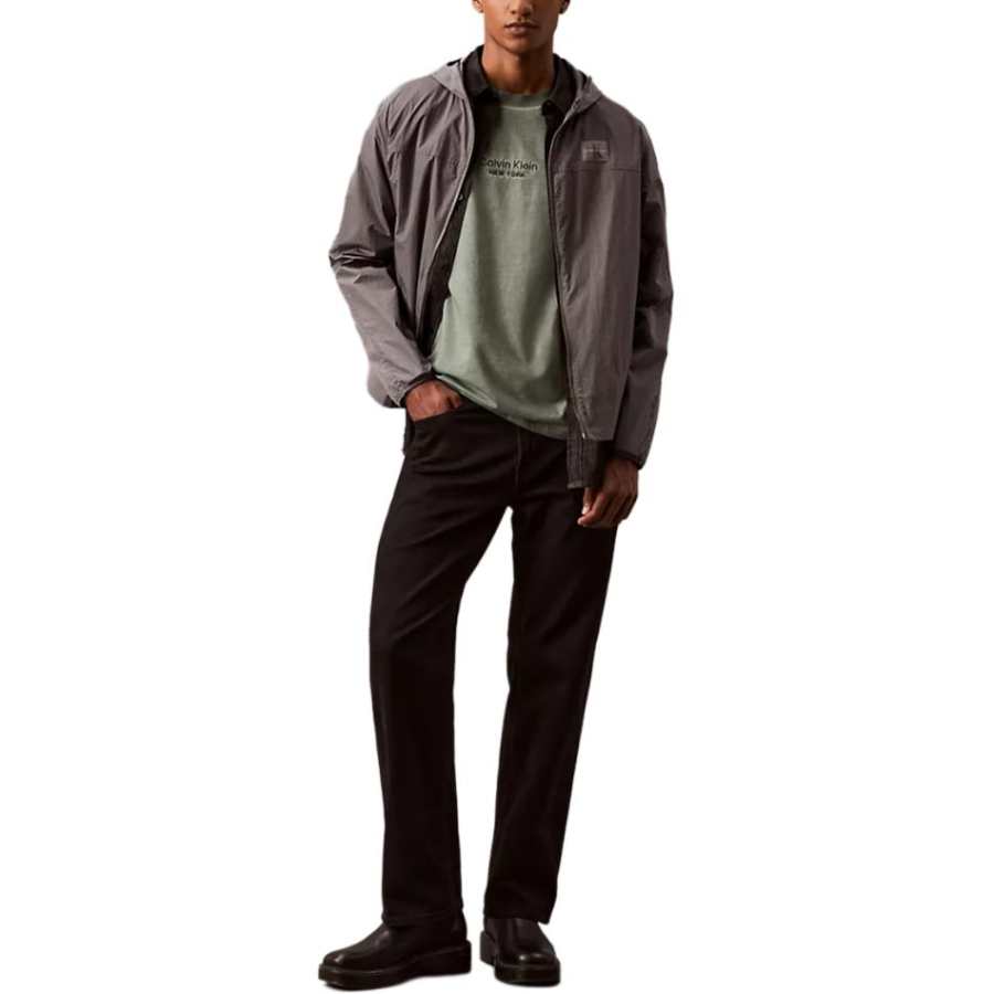 CALVIN KLEIN Jackets & Coats Men's Gray Purple
