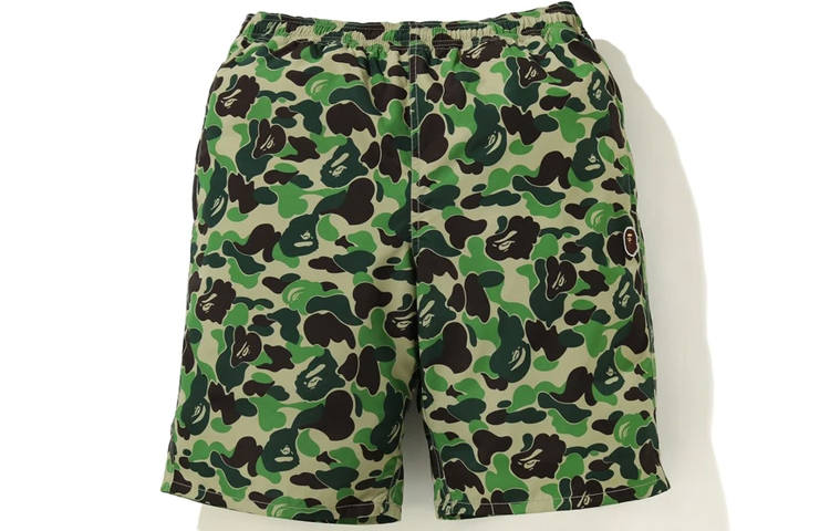 A BATHING APE Bape Abc Camo Beach Shorts SS20