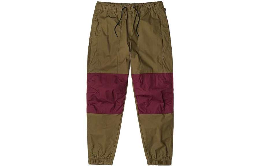 Timberland Mens Colorblock Outdoor Jogger Pants Dark Olive