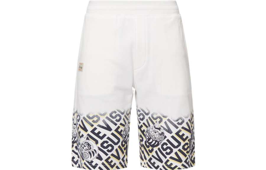EVISU EVISU SS22 Loose Fit Shorts Men's White