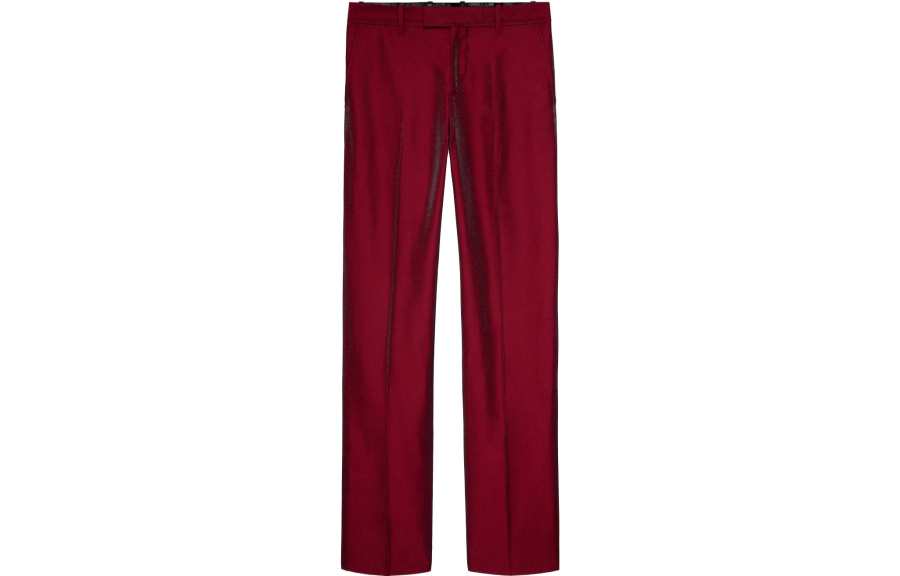 ZARA ZARA Suit Pants Men's Red Moderate