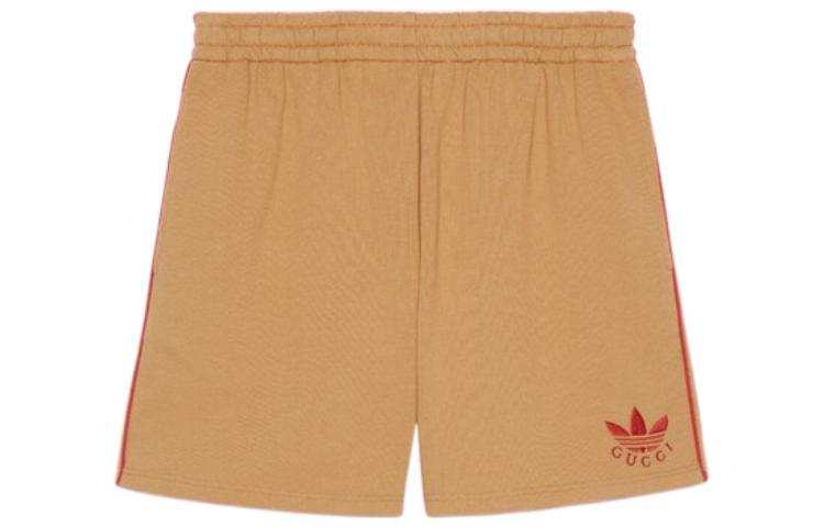 GUCCI x Adidas Originals GUCCI X ADIDAS SS22 Casual Shorts Men's Dark Beige