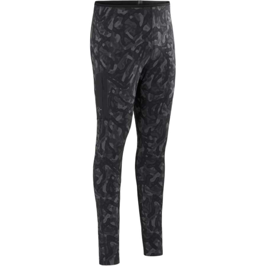 Arcteryx Arc'teryx RHO LT FW24 Bottom Print Men's Casual Pants Men's Black Grottoflage