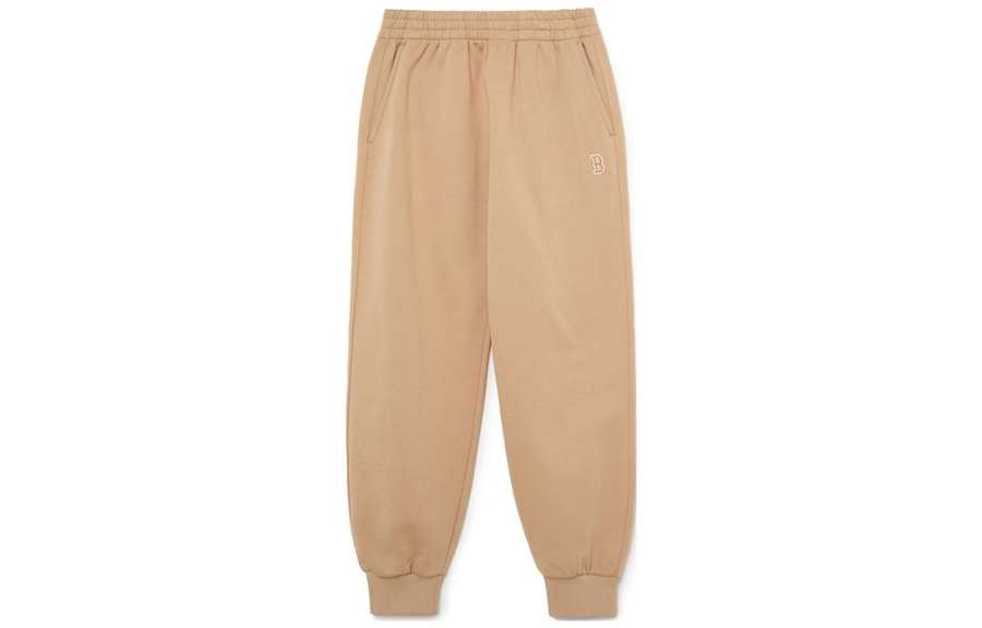 MLB Boston Red Sox Casual Pants Unisex Beige Yellow Moderate Cuffed Pants