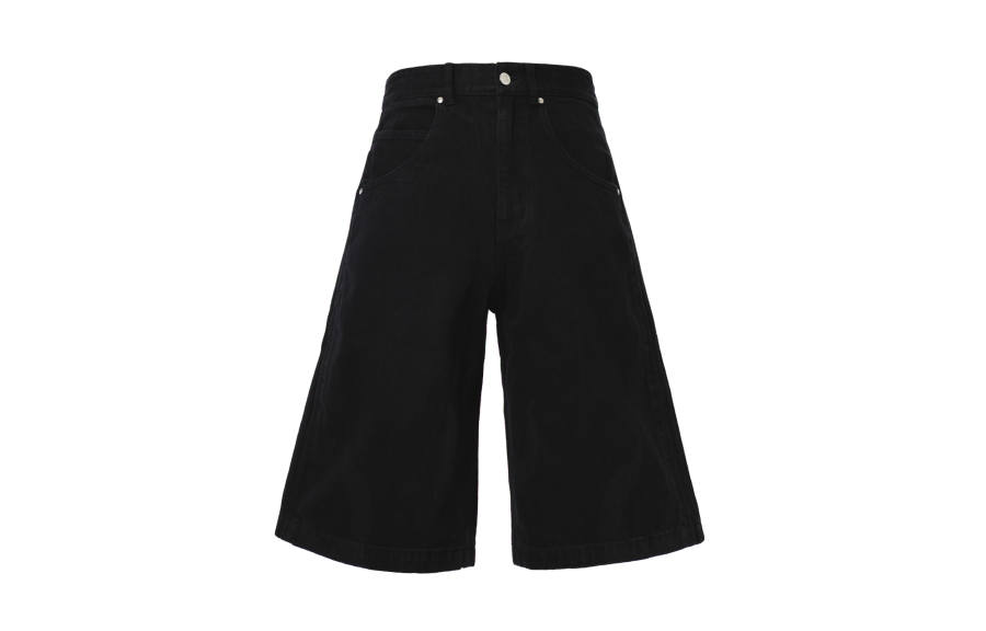 Adidas Originals Flames mid-rise denim shorts