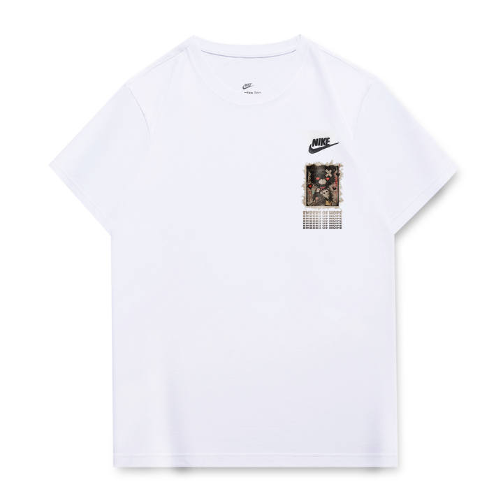Nike Nike T Shirts Unisex White Crew Neck Moderate Straight Fit