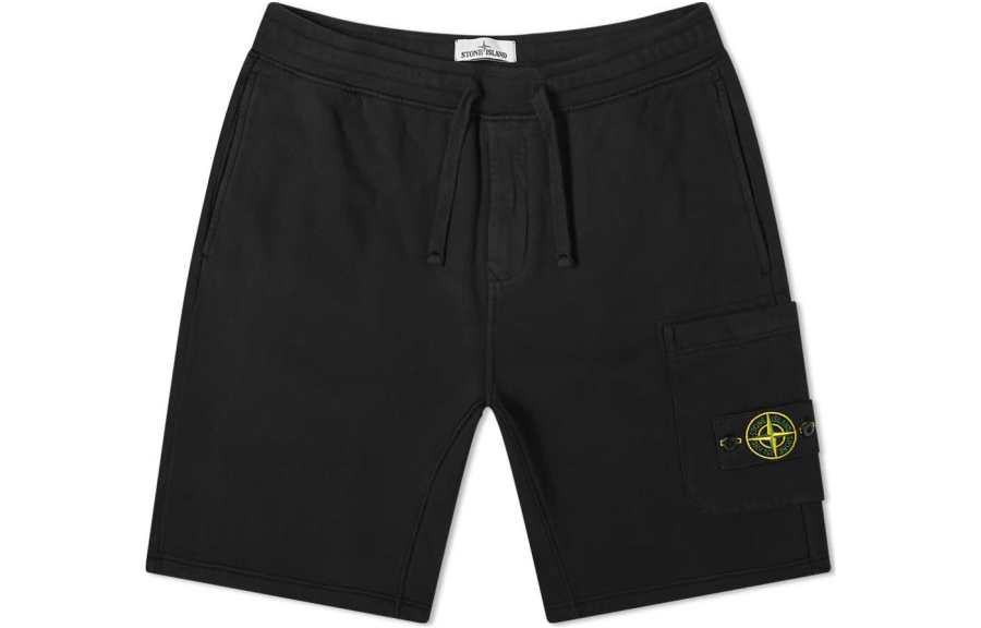 STONE ISLAND Casual Shorts Men's Black