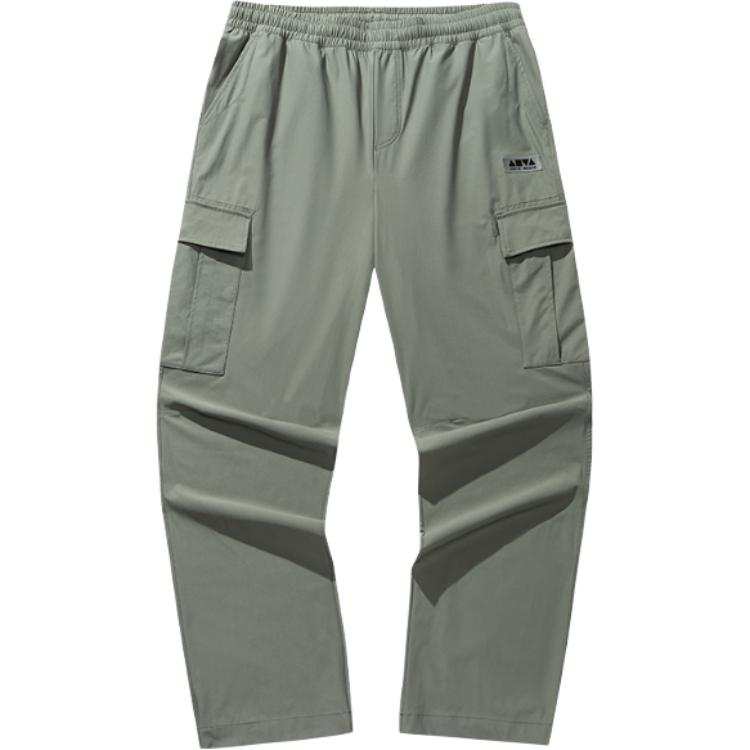 Anta Life Collection Cargo Pants Unisex Grass Gray Green