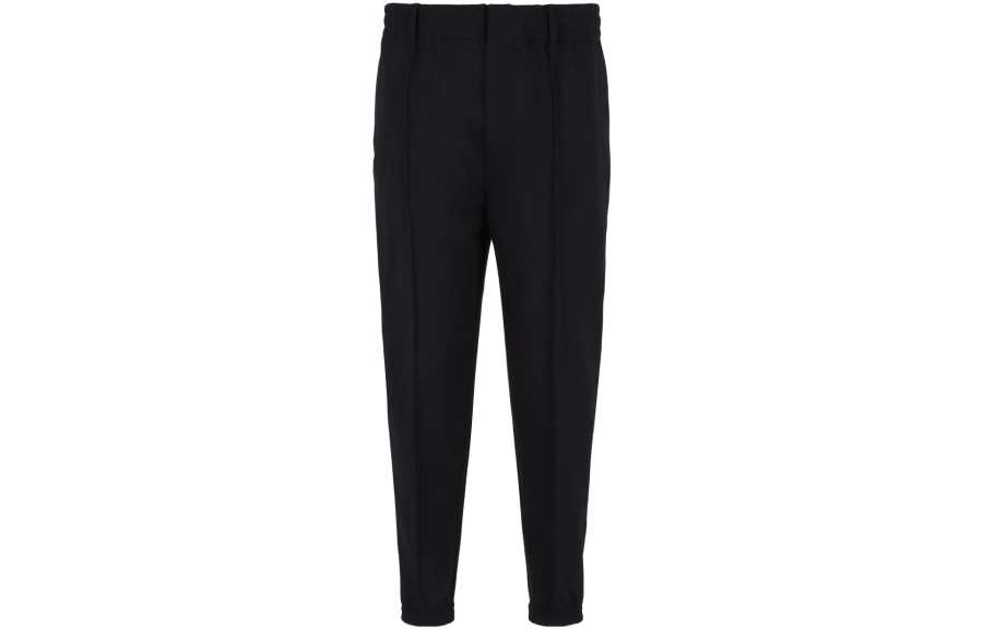 Emporio Armani pressed-crease tapered leg trousers