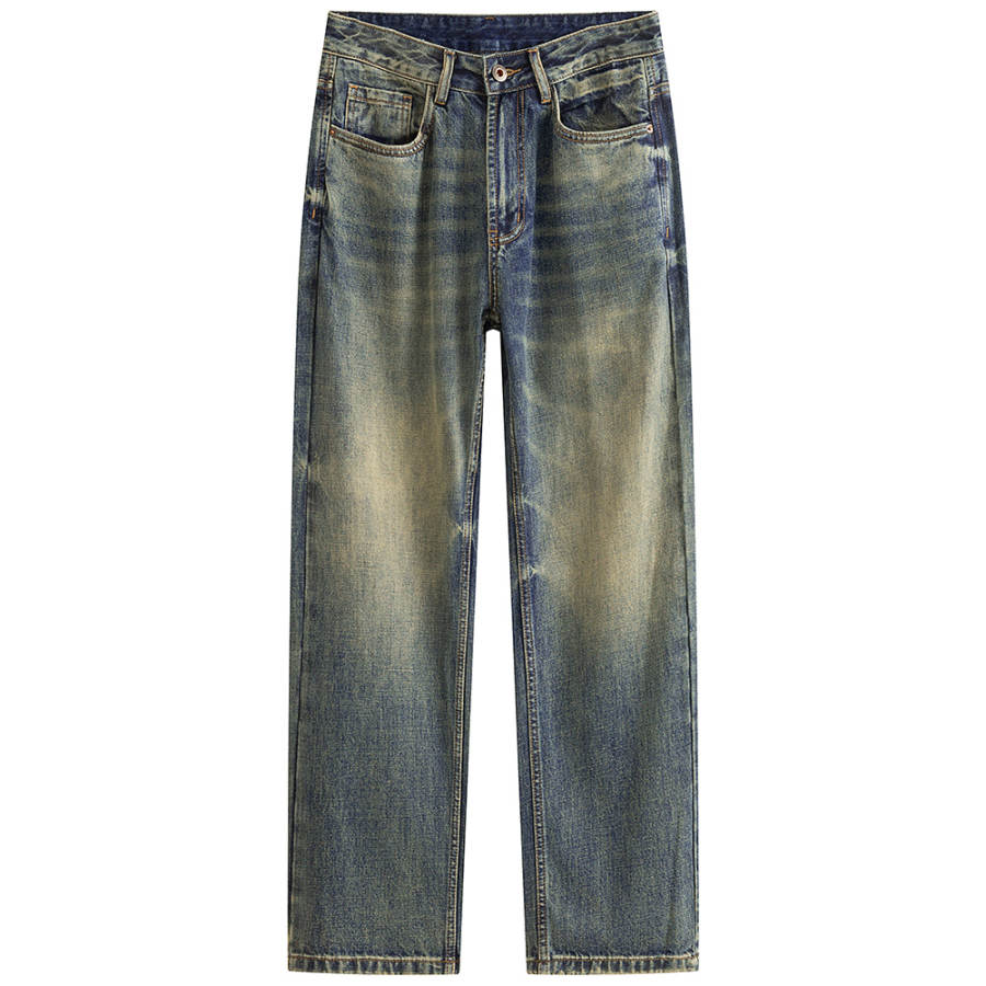 Jeep Jeans Unisex Nano Blue Moderate Straight Fit Pants