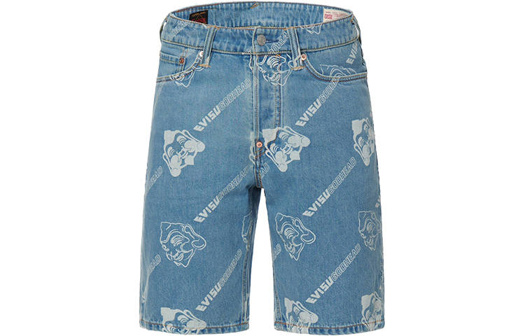 EVISU EVISU SS22 Shorts Men's Denim Blue