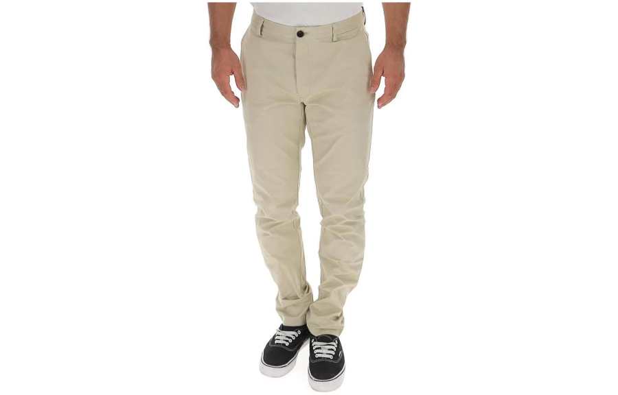 Burberry Casual Pants Men's Ecru Moderate Slim Fit Pants