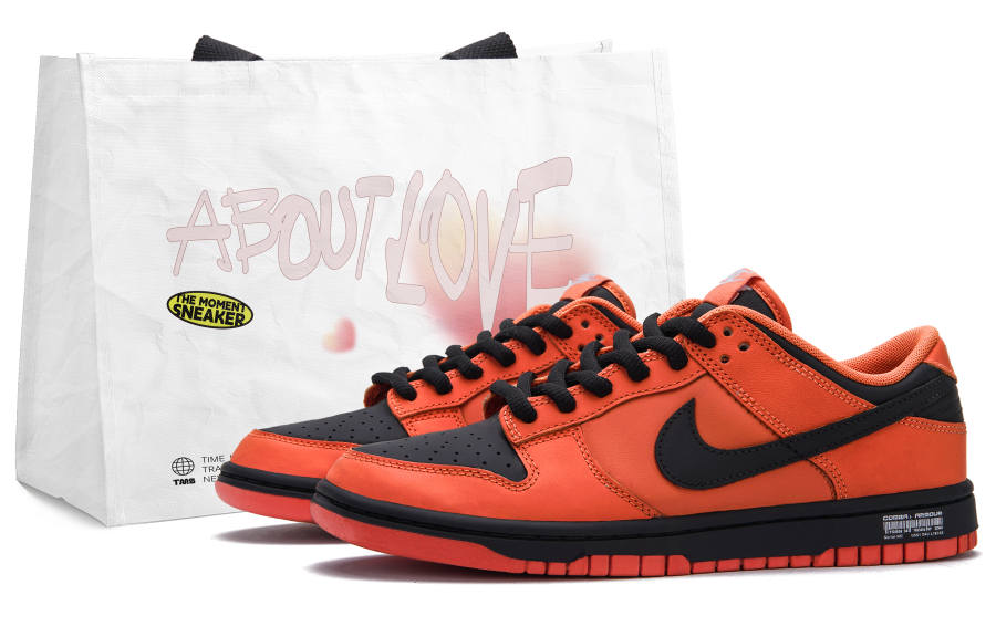 Nike Nike Dunk High Energy Alert Orange Low top Skateboard Shoes Unisex Black Orange