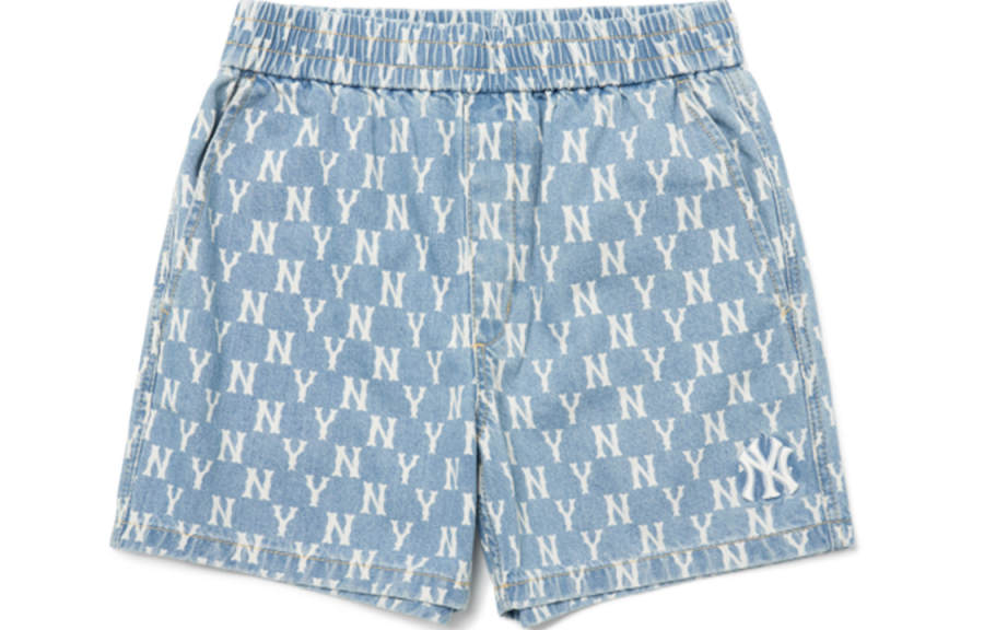 MLB MLB New York Yankees Denim Shorts Unisex Light Blue Moderate
