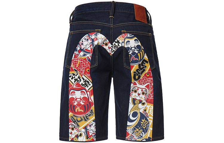 EVISU EVISU Denim Shorts Men's Denim Blue Moderate