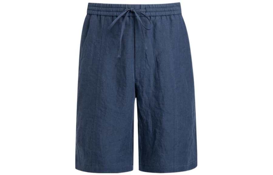 EMPORIO ARMANI Drawstring Linen Shorts