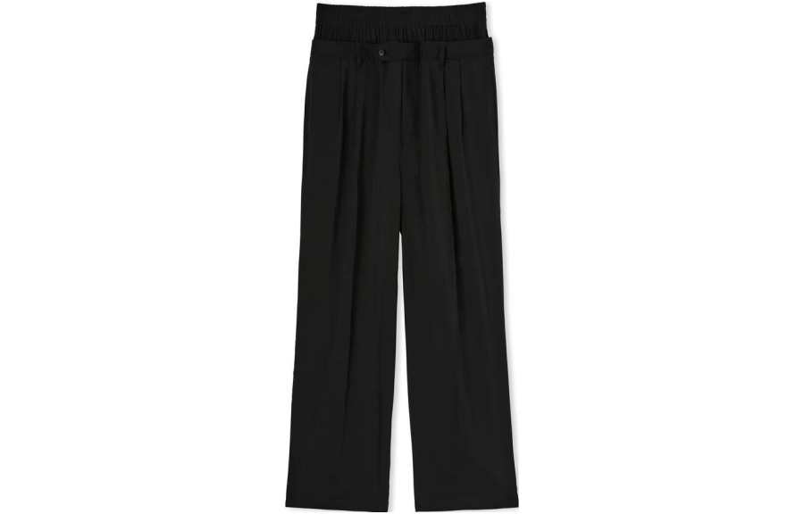 MSGM MSGM Wide-leg Double-waist Trousers