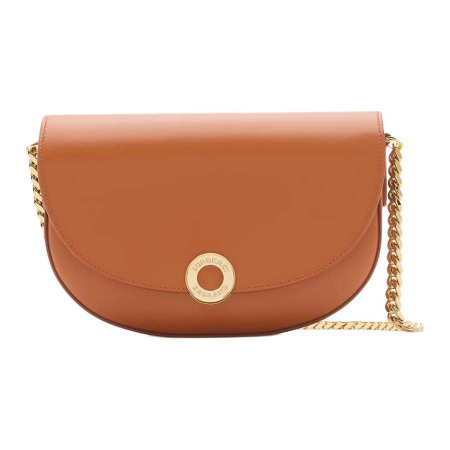 Burberry Calfskin Crossbody Bag, Shoulder Bag Women's Dark Chestnut