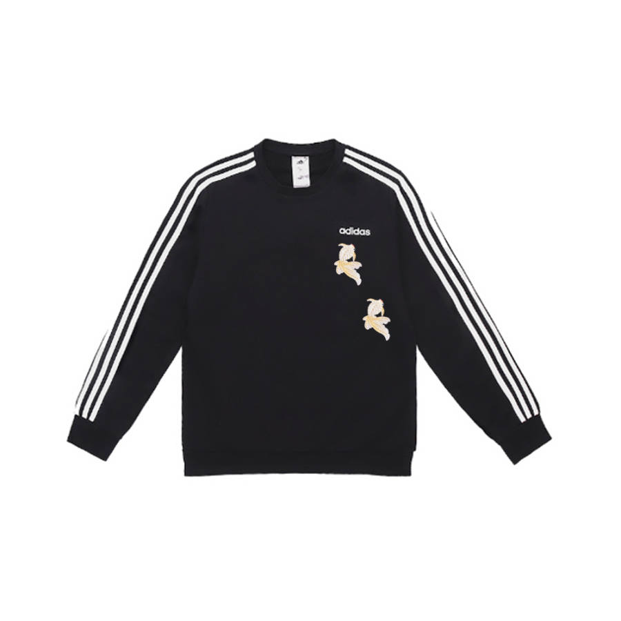 Adidas Adidas Sweatshirts Unisex Black Crew Neck Moderate Regular