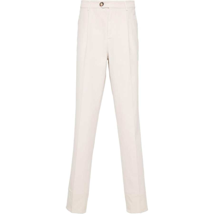 Brunello Cucinelli Leisure Fit Pleated Gabardine Trousers