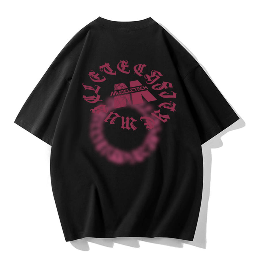 MUSCLETECH T Shirts Unisex Crew Neck Moderate Heavyweight