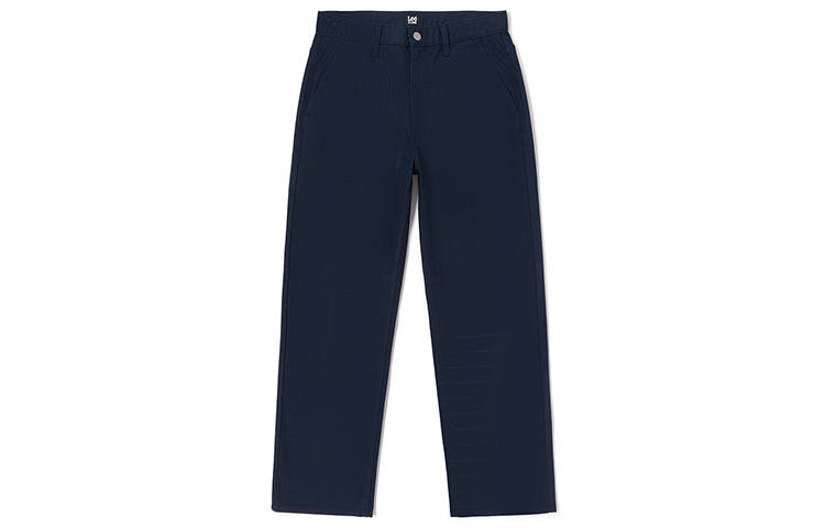 Lee Casual Pants Men's Navy Blue Moderate Straight Fit Pants