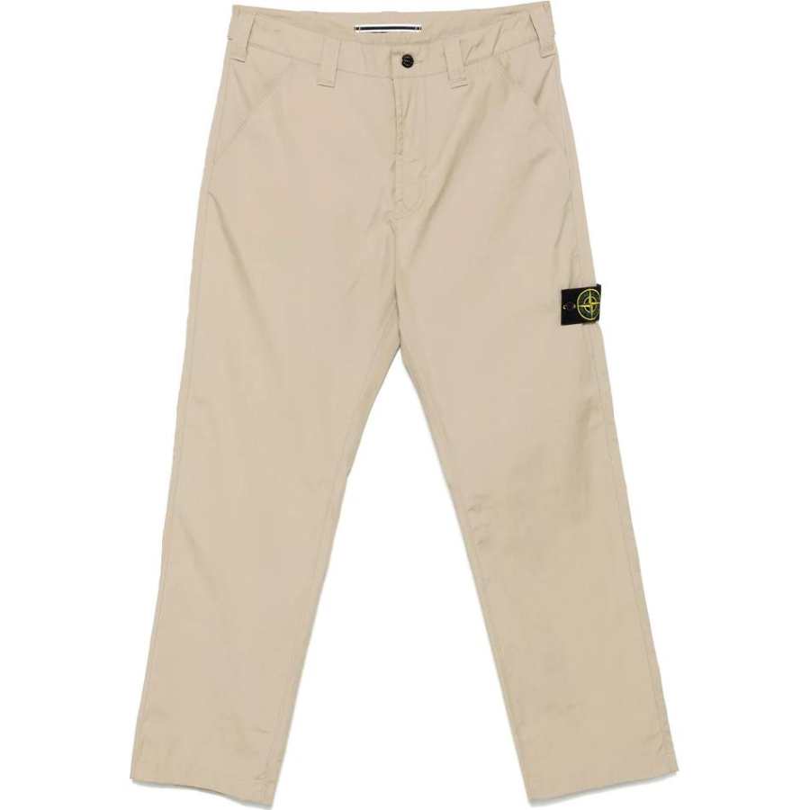 Stone Island patch-pocket logo-detail trousers