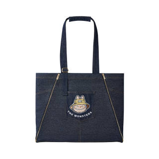 POP MART Denim Shoulder Bag Regular Women's Blue